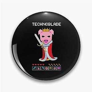 Technoblade Pins - King Pig Cool Blob Clothes Metal Button Pin Black Color