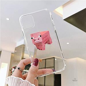 Technoblade Phone Cases - Minecraft Pig Soft Clear Phone Back Cover