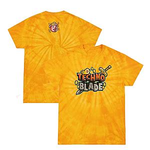 Technoblade Yellow Tie Dye Classic Casual Style T-Shirt