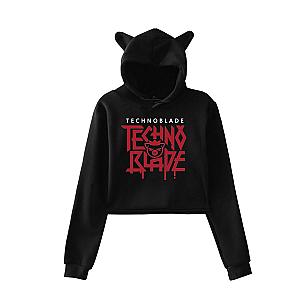 Technoblade Hoodies - Technoblade Agro New Design Cat Ear Hoodie