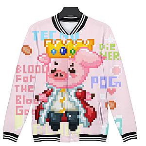 Technoblade 3D Printed Baseball Jackets - Colorful Kawaii Jacket