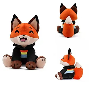 Technoblade Figures & Toys - 20CM Technoblade Doll Cartoon Sitting Fox Plush Toy