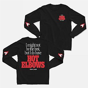 Technoblade Sweatshirts - Hot Elbows Long Sleeve Black Pullover Sweatshirt