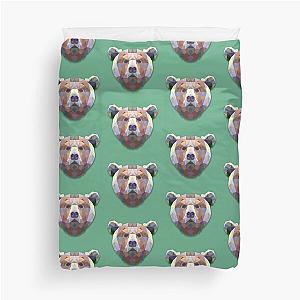 Fractal Grizzley Bear Duvet Cover