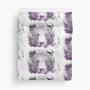 Wild Rustic Brown Grizzley Bear Duvet Cover