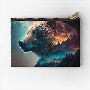 Grizzley Bear Zipper Pouch