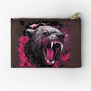 Grizzley Gothcore Brown Bear Zipper Pouch