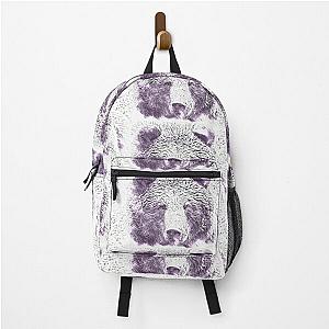 Wild Rustic Brown Grizzley Bear Backpack