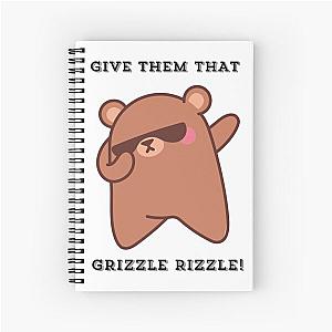 Rizzley Grizzley  Spiral Notebook