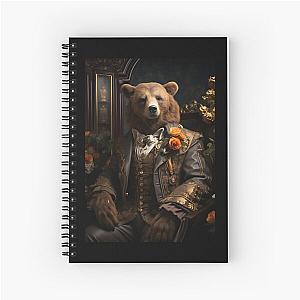 Fancy Grizzley Bear Spiral Notebook