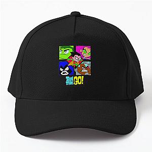 Kids DC Comics Teen Titans Go Group Shot Boxed Up Premium Baseball Cap