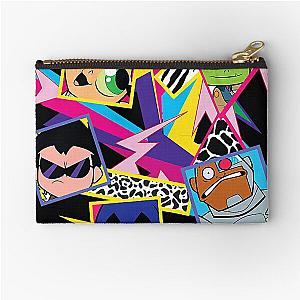 Kids DC Comics Teen Titans Go Funky Portraits Zipper Pouch