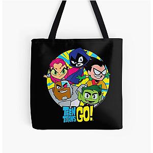 Teen Titans Go Group All Over Print Tote Bag