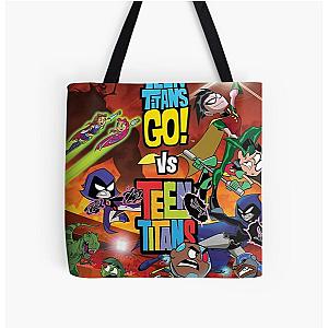 Teen Titans Go Poster All Over Print Tote Bag