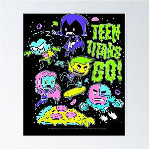 Kids DC Comics Teen Titans Go Group Shot Neon Portrait