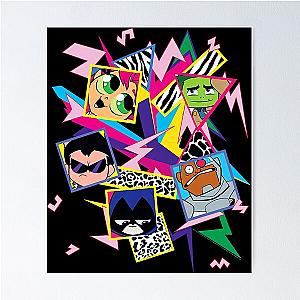 Kids DC Comics Teen Titans Go Funky Portraits Poster