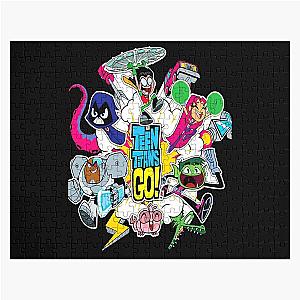 Teen Titans Go! Gift For Fans teen titans go to the movie Waffles Jigsaw Puzzle