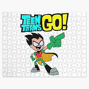 Teen Titans Go! Gift For Fans teen titans movies teen titans waffles Jigsaw Puzzle