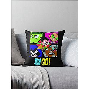 Kids DC Comics Teen Titans Go Group Box Premium Throw Pillow
