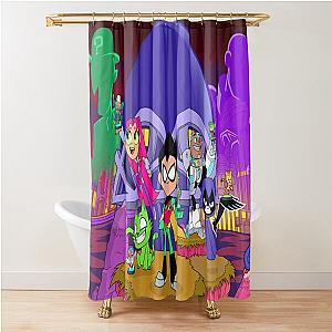 Funny Teen Titans Go gift for kids dc superhero girls Shower Curtain