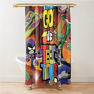 Teen Titans Go Poster Shower Curtain