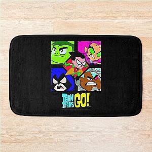 Kids DC Comics Teen Titans Group Shot Box Up Premium Bath Mat