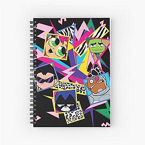 Kids DC Comics Teen Titans Go! Group Shot Funky Portraits Premium Spiral Notebook