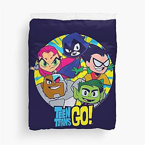 Teen Titans Go Go Go Group Duvet Cover