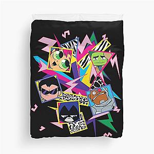 Kids DC Comics Teen Titans Go! Group Shot Funky Portraits Premium Duvet Cover