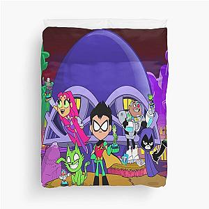 Funny Teen Titans Go gift for kids teen titans go and dc superhero girls Duvet Cover