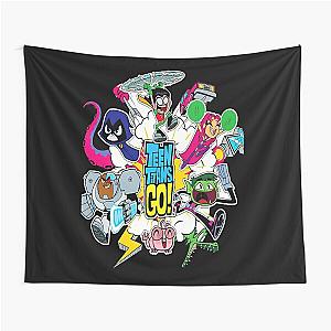 Teen Titans Go! Funny Gift For Fans teen titans go to the movies teen titans go waffles Tapestry