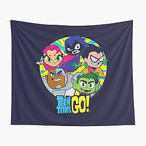 Teen Titans Go Go Go Group Tapestry