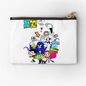 Funny Teen Titans Go gift for kids teen titans go and dc superhero girls Zipper Pouch