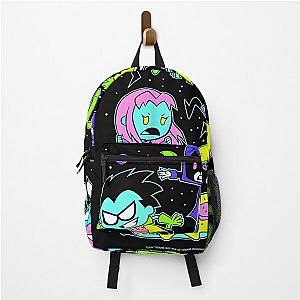 Kids DC Comics Teen Titans Go! Group Shot Neon Portrait Backpack