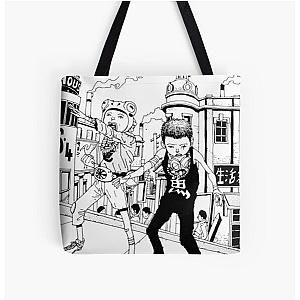 Tekkonkinkreet - Cat and dog and city All Over Print Tote Bag