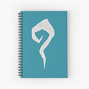 Minotaur White Logo Spiral Notebook