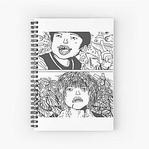 White and Black Spiral Notebook