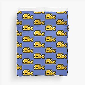 Sleepy Terraria Fish Duvet Cover