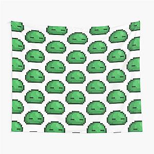 Sleepy Green Terraria Slime Tapestry