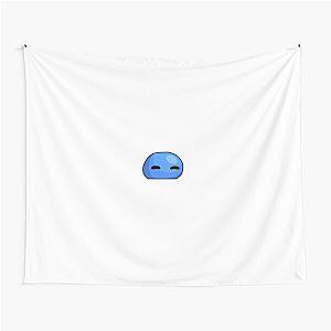 Sleepy Blue Terraria Slime Drawing Tapestry