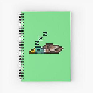 Terraria Sleepy Duck Spiral Notebook