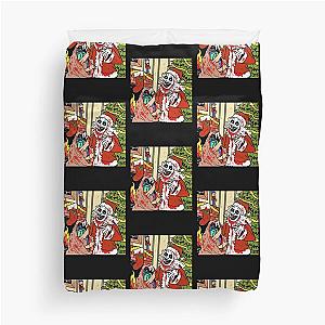 Terrifier 3 Christmas Fan Art Duvet Cover