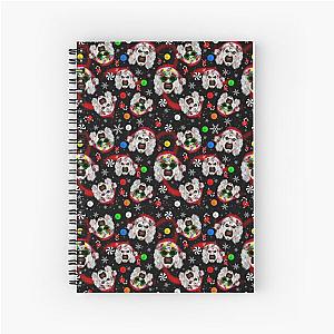 Terrifier 3 Art the clown Christmas  Spiral Notebook