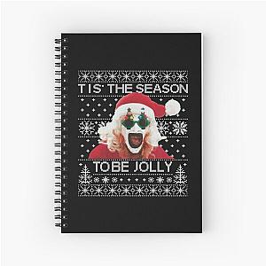 Terrifier 3 Santa Christmas Spiral Notebook