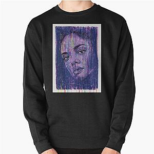 Tessa Thompson Hand Drawn Oil Ink Portrait Pullover Sweatshirt