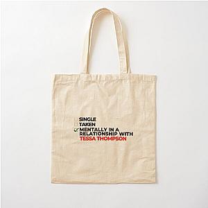 Mentally in a relationship with Tessa Thompson cotton tote bag