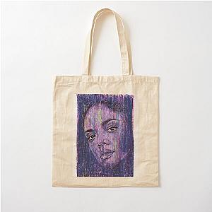 Tessa Thompson Handdrawn Oil Ink Portrait Cotton Tote Bag