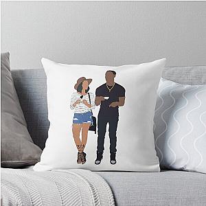 Tessa Thompson Michael B. Jordan Throw Pillow