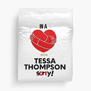 In a Relationship With Tessa Thompson Sorry Duvet Cover