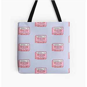 Tessa Violet Cassette Tape All Over Print Tote Bag